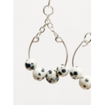 Boucles doreilles Jaspe dalmatien