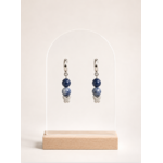 Boucles d'oreille papillon et sodalite