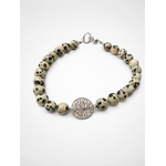 Bracelet jaspe dalmatien