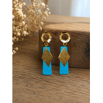 Boucles d oreilles Lagon bleu
