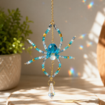 attrappe soleil araignée bleu