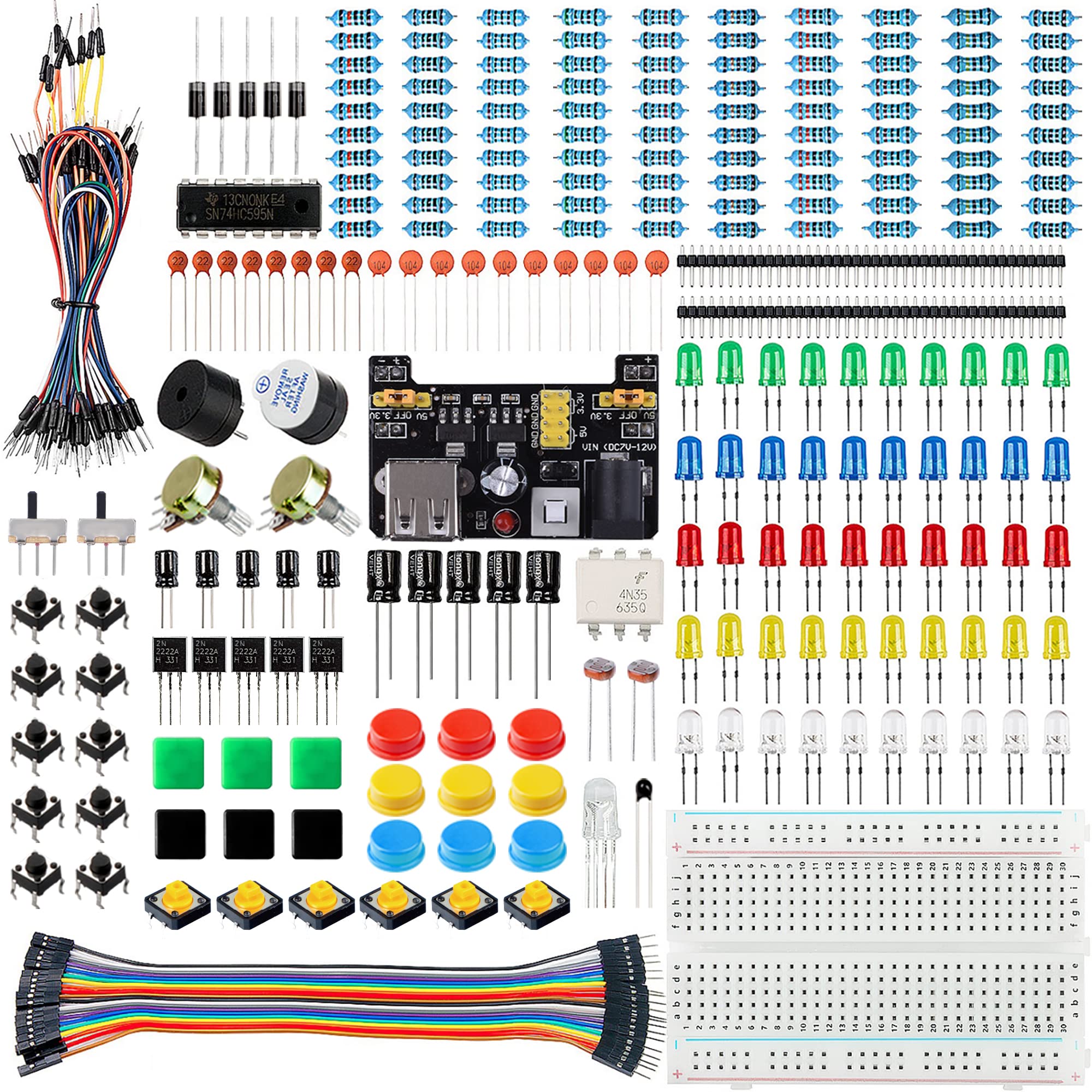 Komplettes Bauteilset für Arduino Projekte