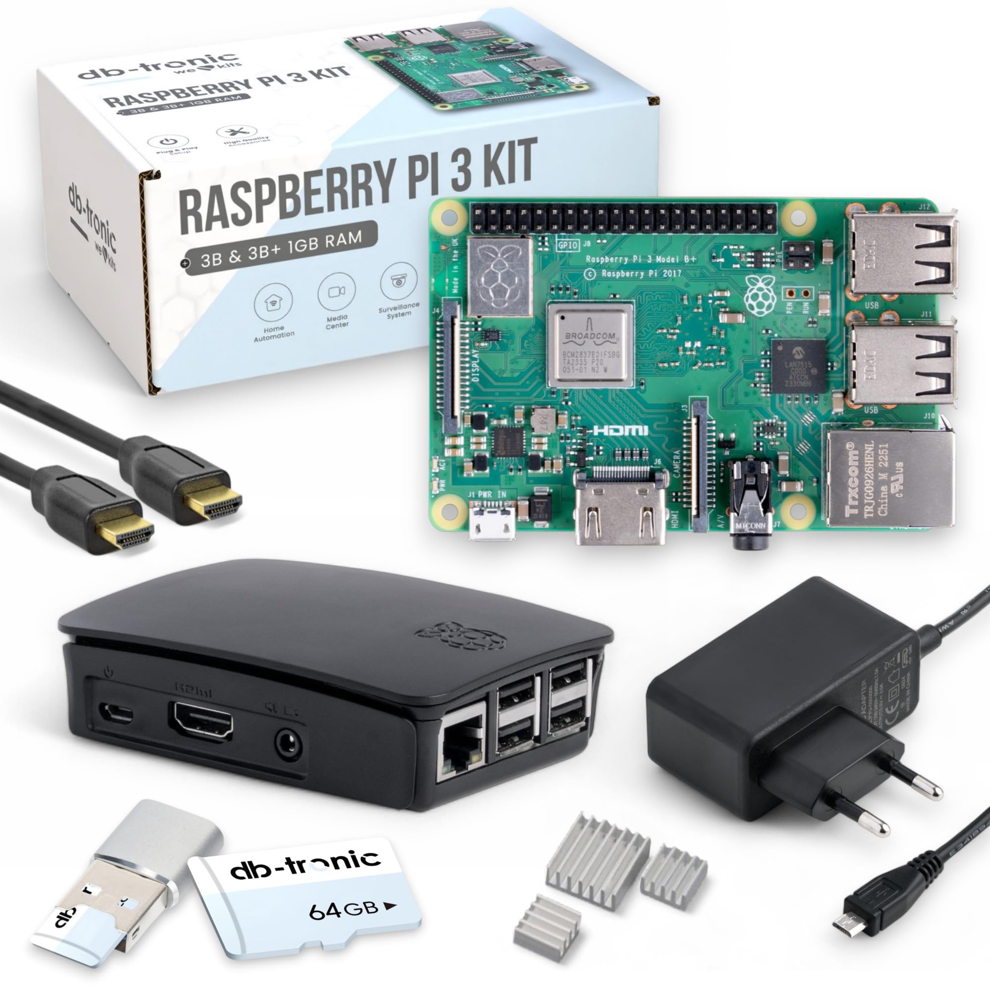 Raspberry Pi 3 B+ 64GB Starter Kit