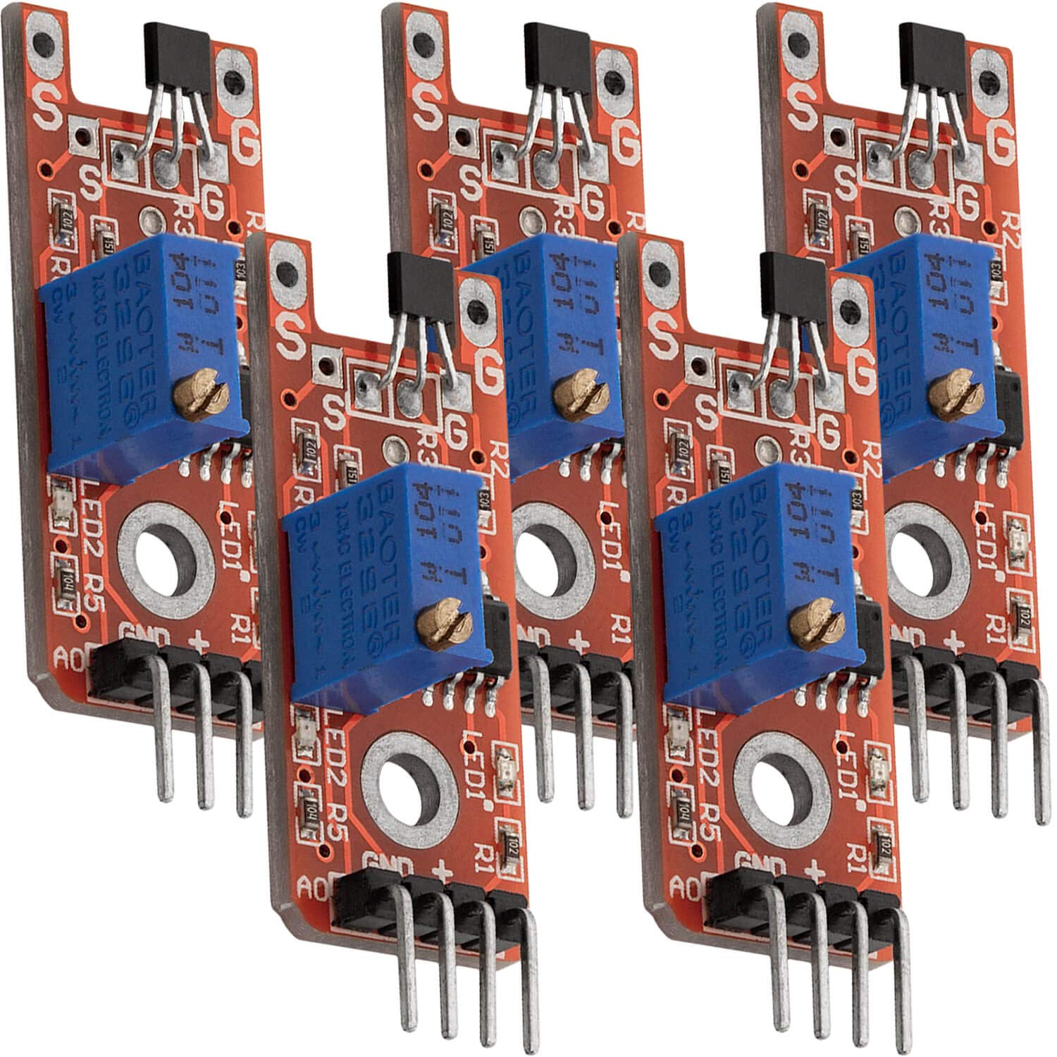 3x Hall-Sensor für Arduino und Raspberry