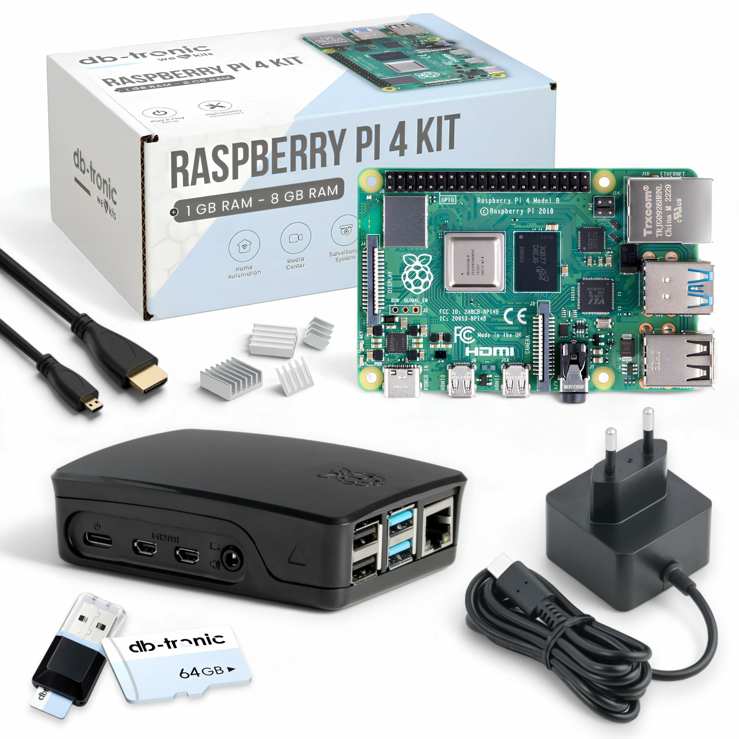 Raspberry Pi 4 Starterset Black Edition
