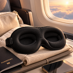 Masque de sommeil en voyage aérien