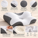 Oreiller ergonomique en mousse mémoire