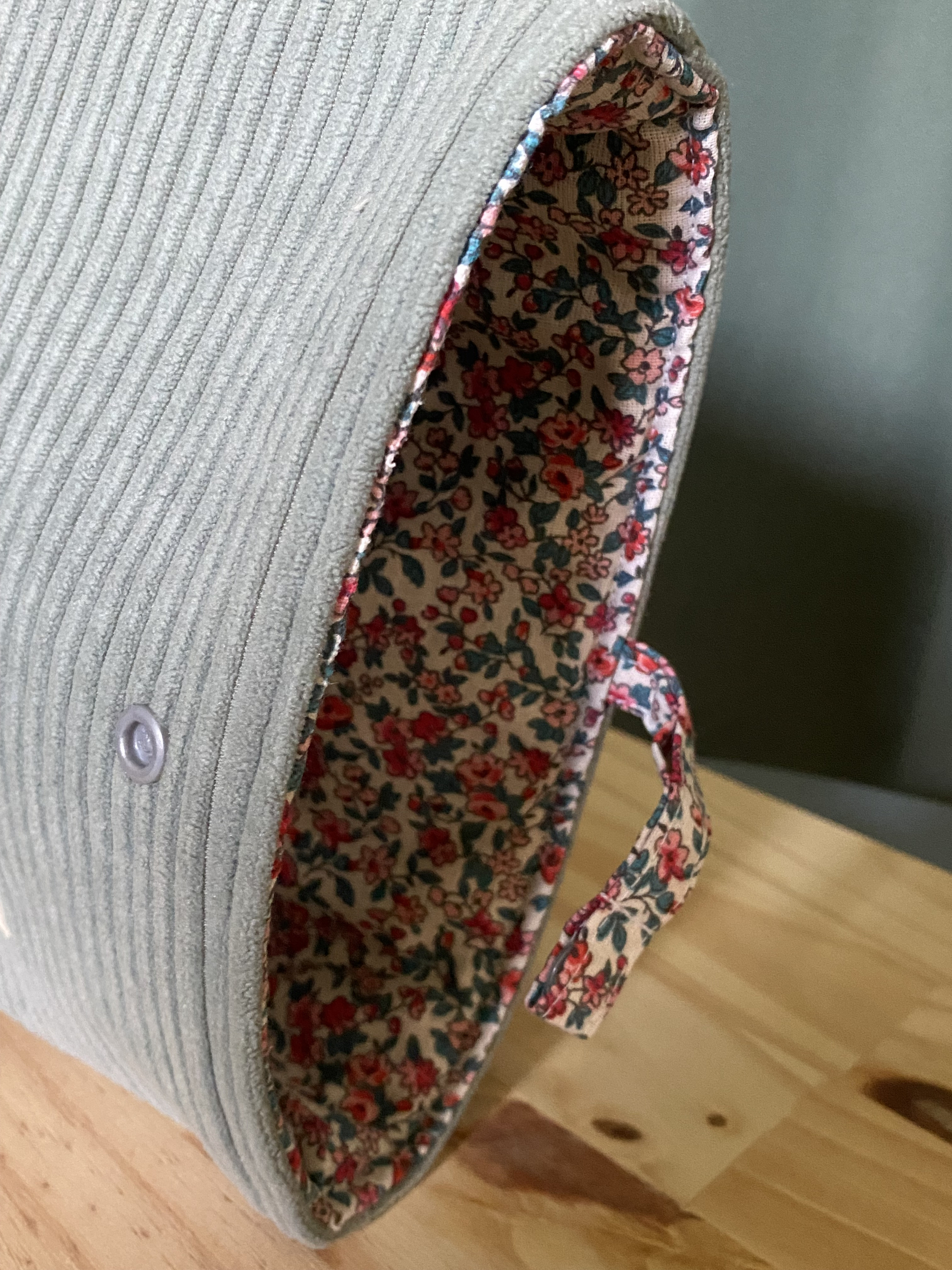Pochette à livre avec doublure en coton