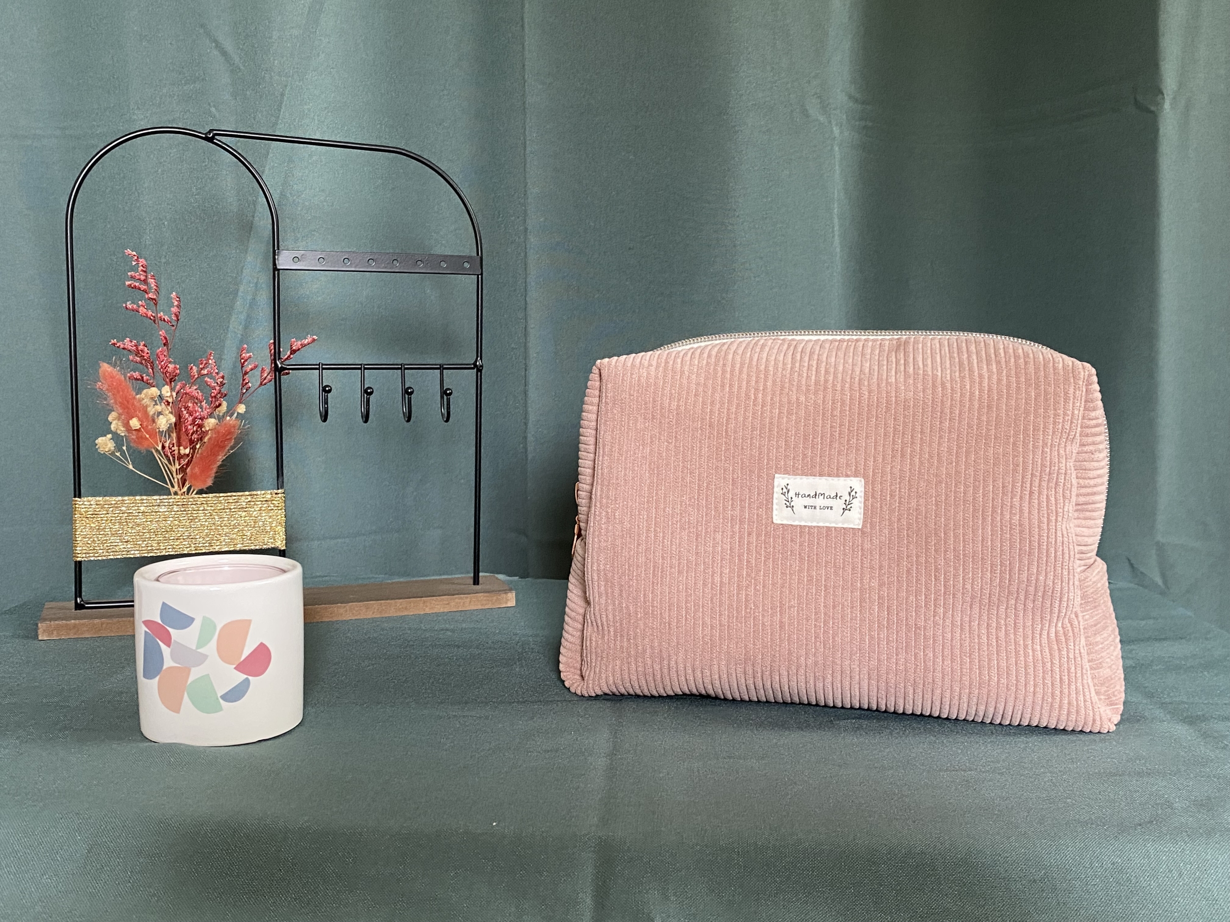 Trousse de toilette fabriquée à la main en France