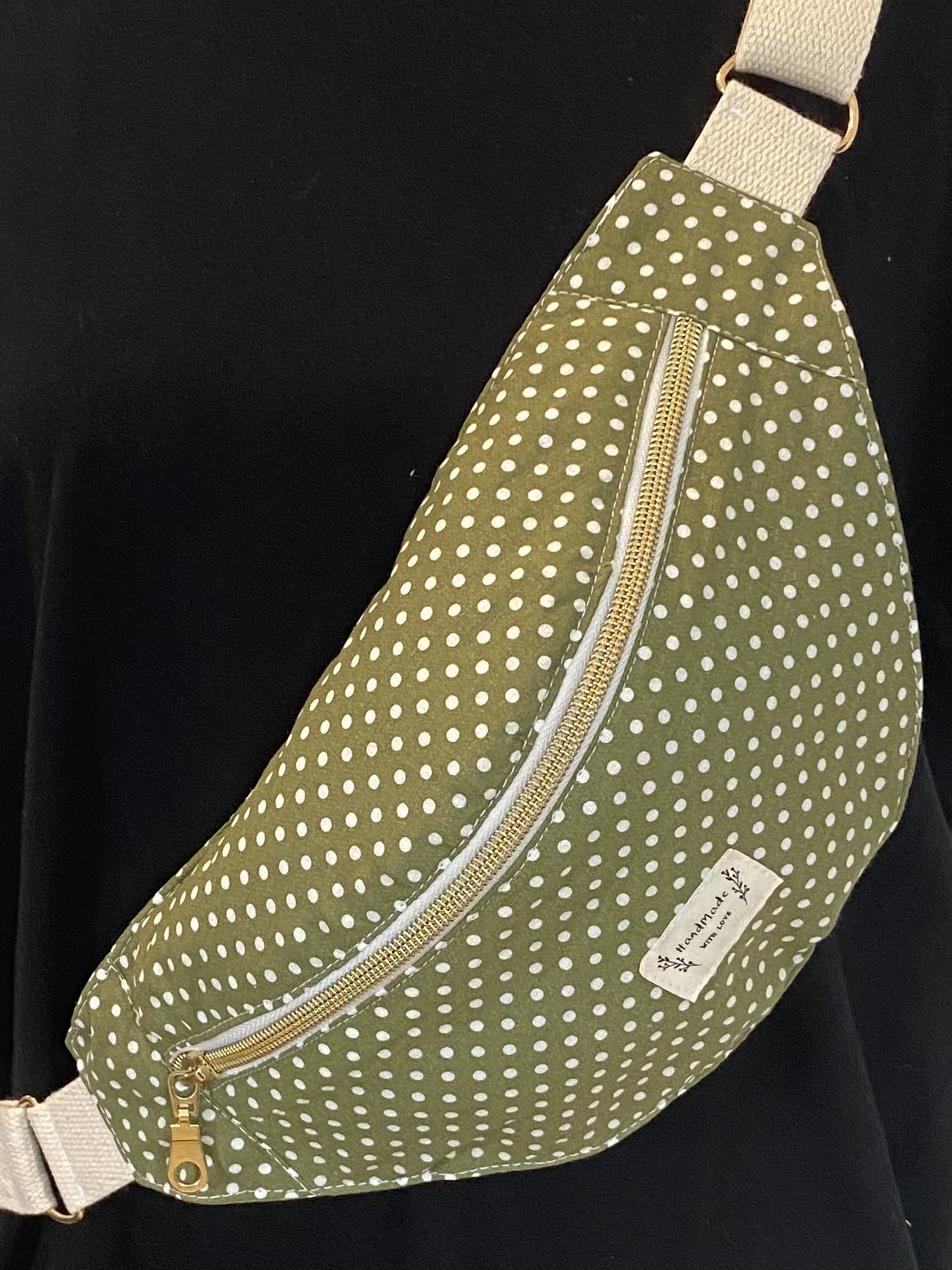 Sac banane artisanal en tissu