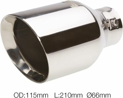 Edelstahl auspuffblende für 60mm rohrdurchmesser – Bild 5 von 8