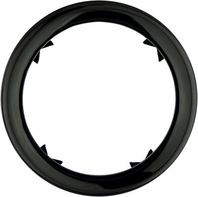L&P A291 2 Auspuffblenden Auspuffblende Schwarz Chrom Edelstahl poliert Plug&Play Endrohrblenden Endrohrblende Auspuff Blende für 60mm Endrohre – Bild 3 von 7