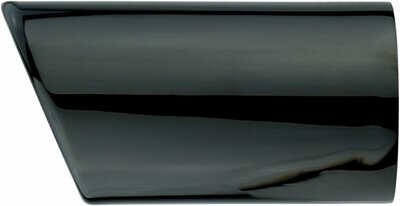 L&P A291 2 Auspuffblenden Auspuffblende Schwarz Chrom Edelstahl poliert Plug&Play Endrohrblenden Endrohrblende Auspuff Blende für 60mm Endrohre – Bild 5 von 7
