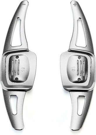Schaltwippen verlängerung für VW Golf 8 silber – Bild 2 von 7