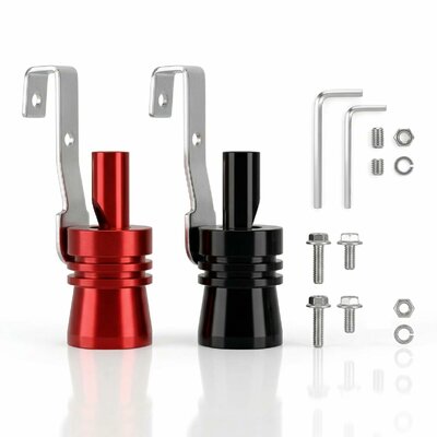 Sportlicher auspuff sound generator rot schwarz – Bild 1 von 6
