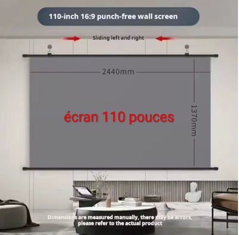 écran de cinema 110 pouces