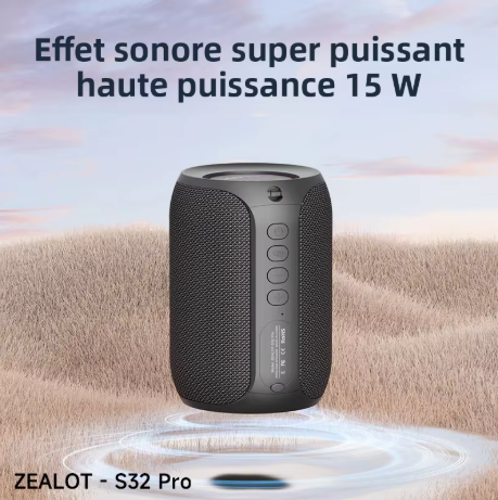 enceinte bluetooth portable zealot pro Gris 3