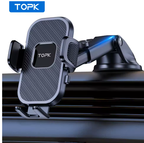 support de téléphone voiture a ventouse noir et bleu 6