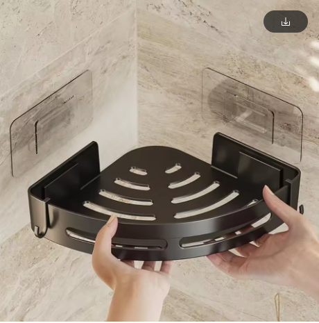étagère salle de bain noir 1