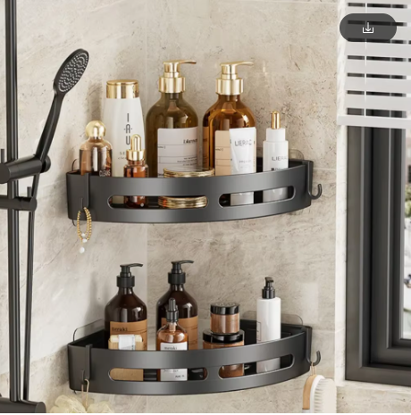 étagère salle de bain 3 étagères noir