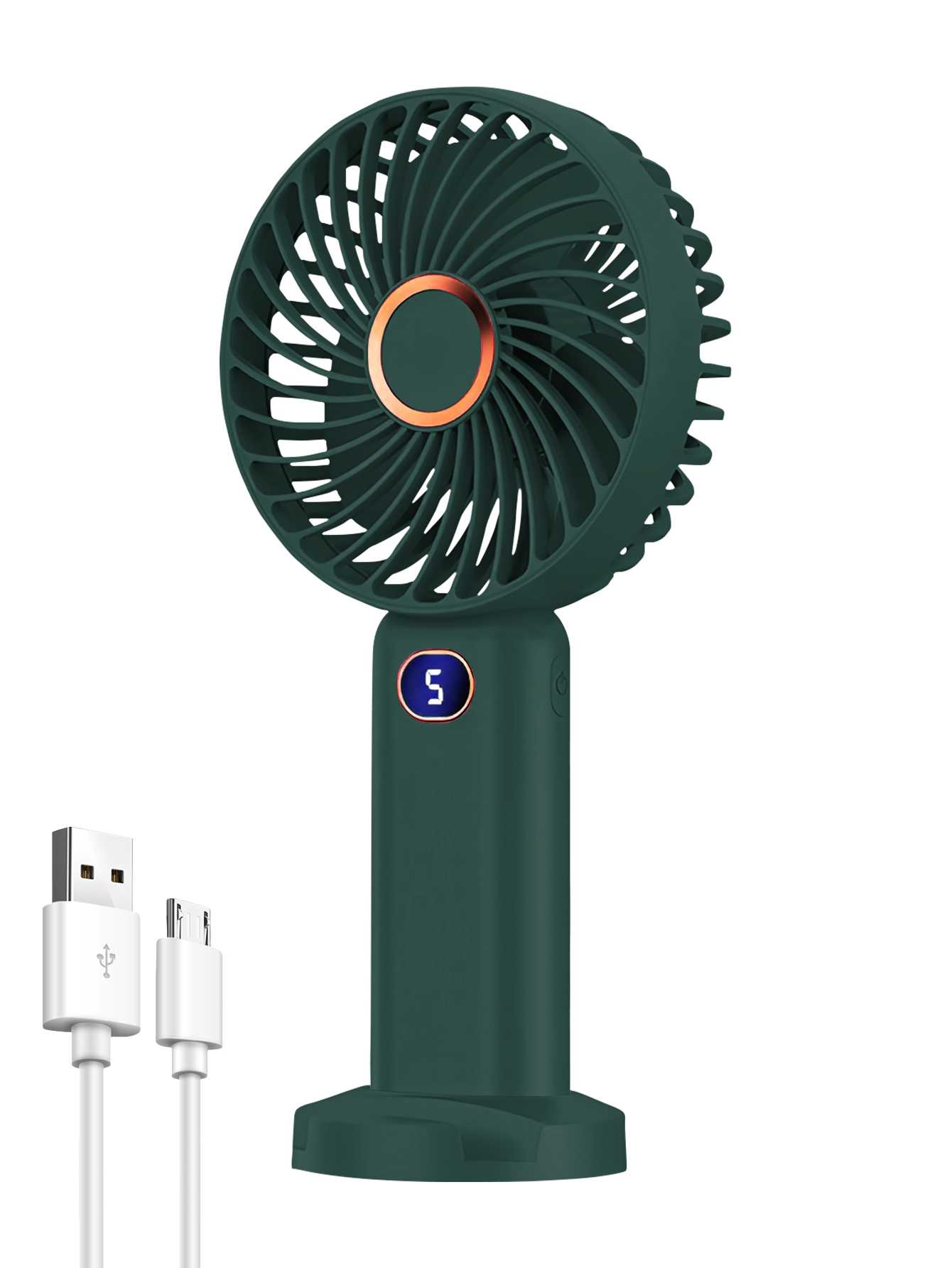 ventilateur rechargeable vert