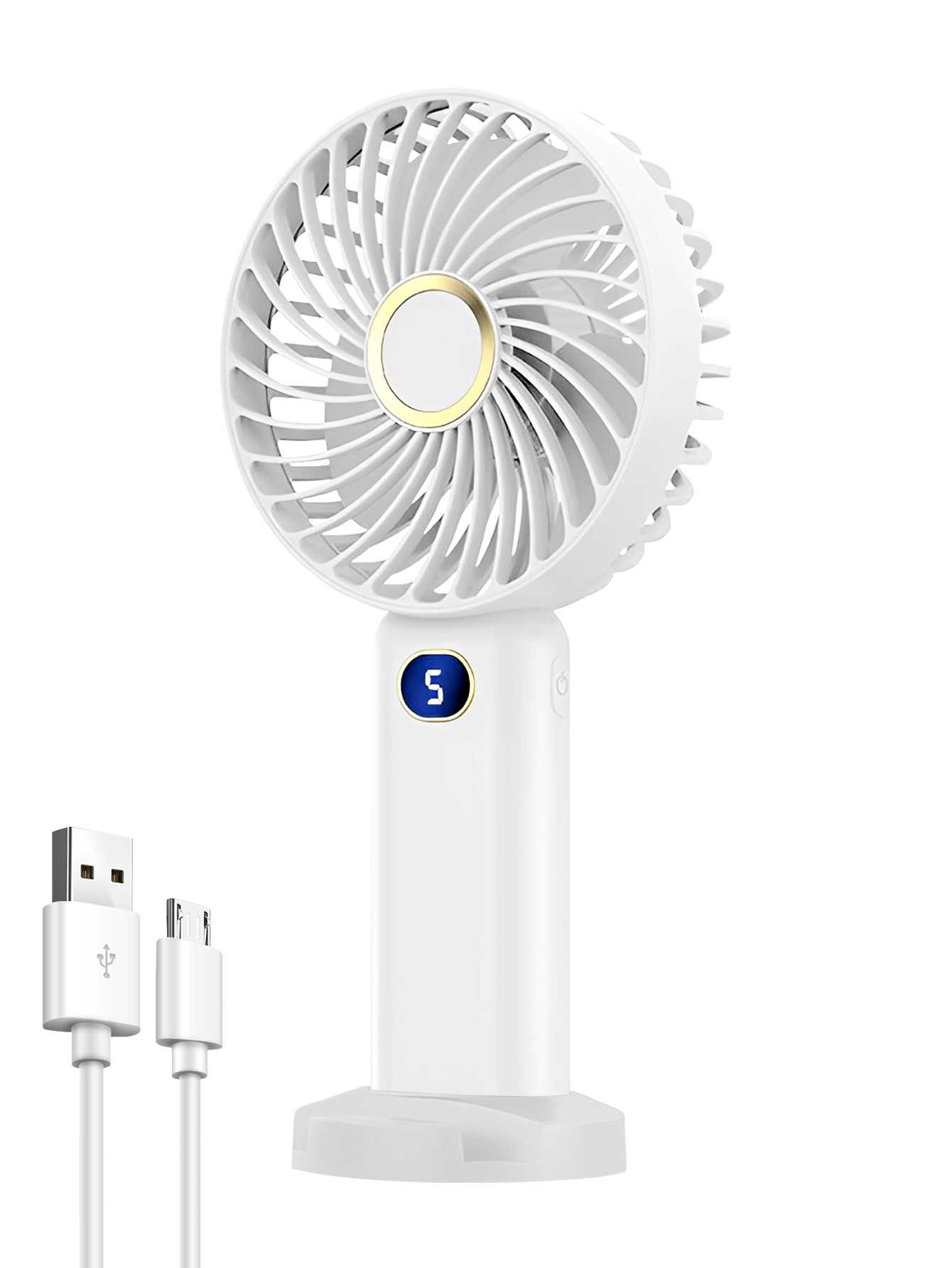ventilateur rechargeable blanc
