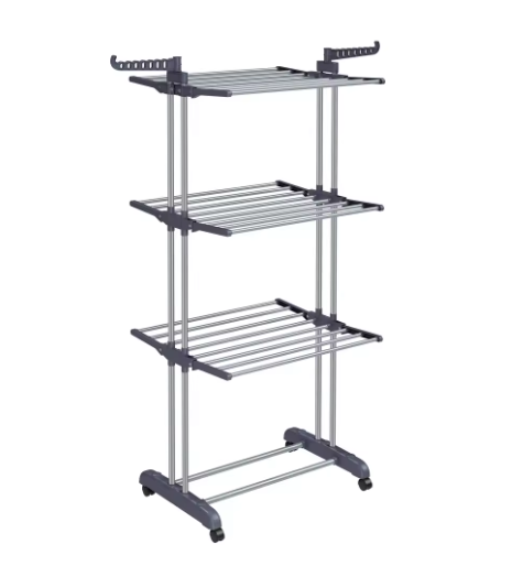 séchoir linge pliable Gris