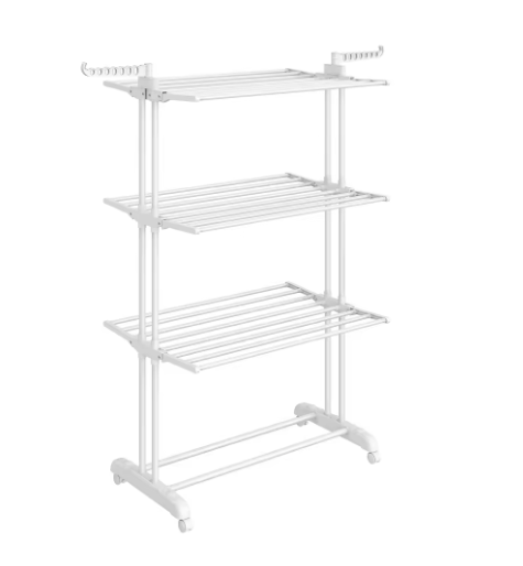séchoir linge pliable blanc mat