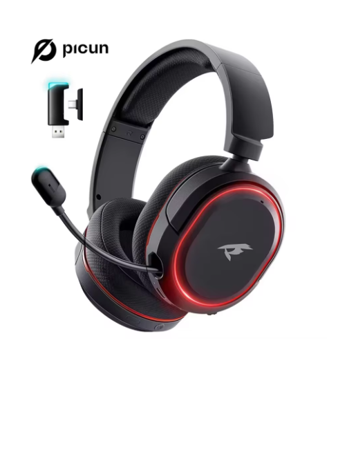 casque sans fil bluetooth Noir et rouge Pro