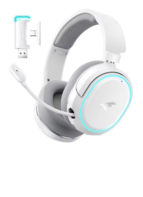 casque gamer blanc
