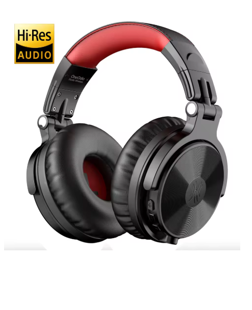 casque audio bluetooth noir rouge pro