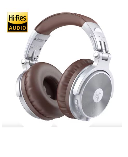 casque audio bluetooth one pro argenté et marron