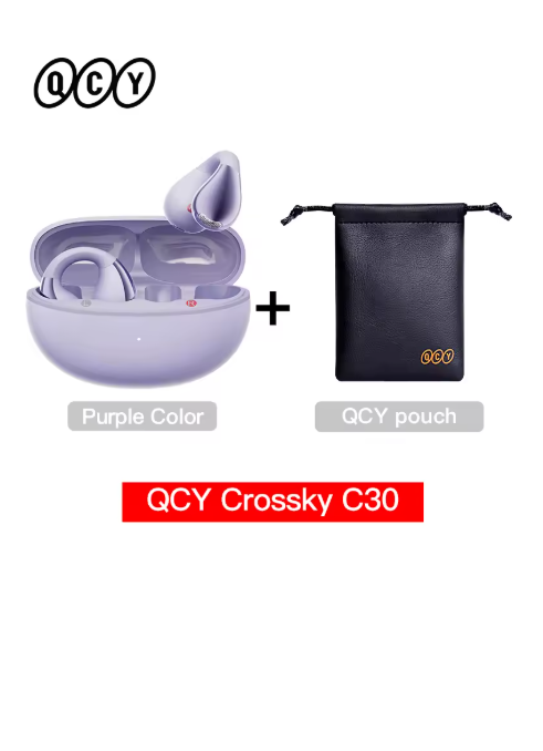 écouteur sans fil bluetooth violet 45