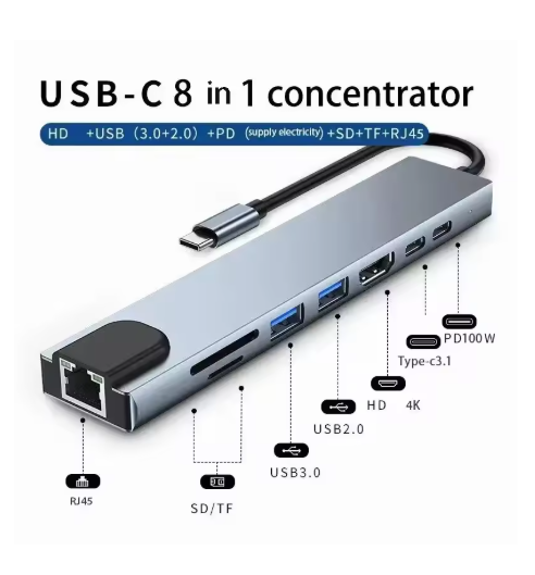 hub usb alimenté gris 01