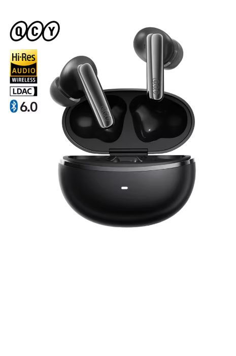 écouteurs sans fil bluetooth noir QCY 02