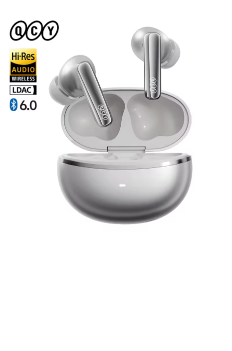 écouteurs sans fil bluetooth argenté QCY 04