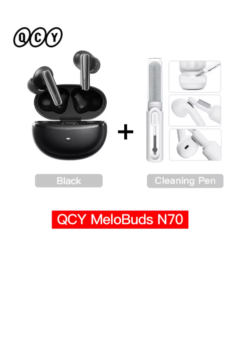 écouteurs sans fil bluetooth noir qcy 07