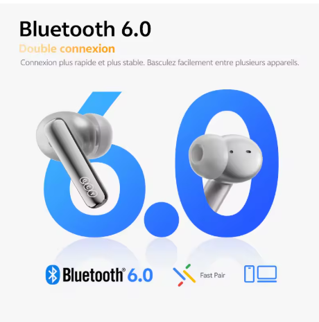 écouteurs sans fil bluetooth blanc 26