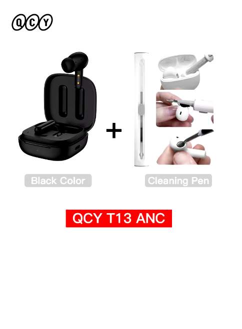 écouteurs sans fil bluetooth avec stylo noir 75