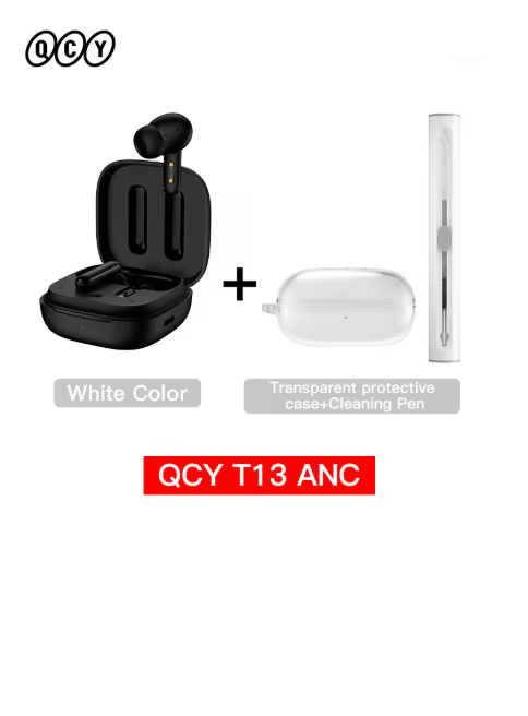 écouteurs sans fil bluetooth noir étui et stylo 01