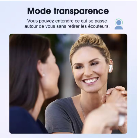 écouteurs sans fil bluetooth noir qcy 25