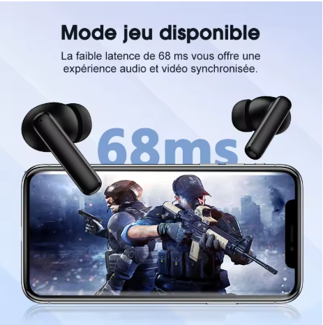 écouteurs sans fil bluetooth blanc 23
