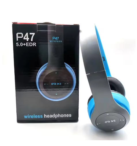 casque sans fil bleu p45 01