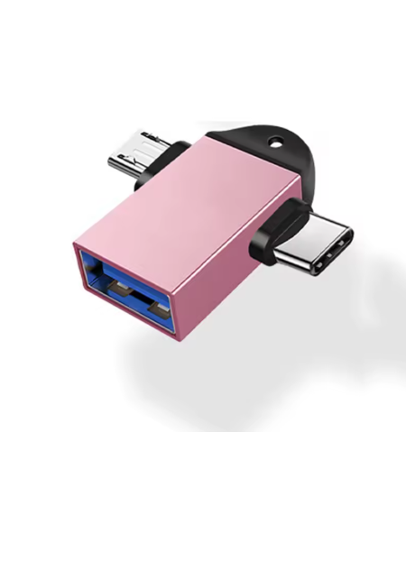 adaptateur usb usb-c rose 01