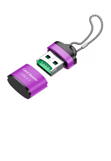 lecteur carte sd violet 01