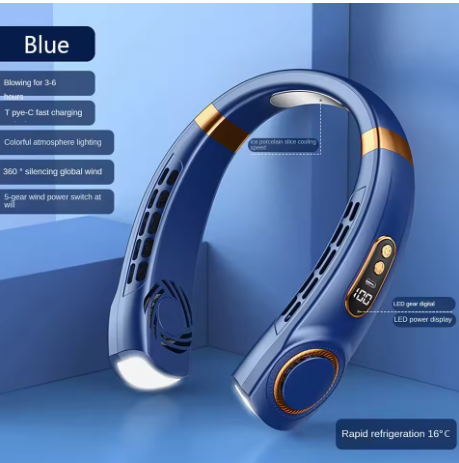 ventilateur de cou bleu 01