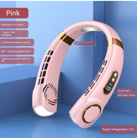 ventilateur de cou rose 01