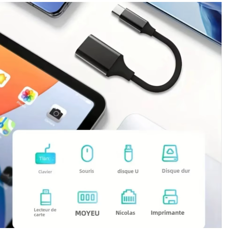 adaptateur usb-c vers usb noir 002