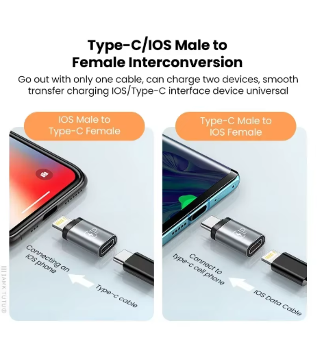 adaptateur lightning vers usb-c apple gris portable 02