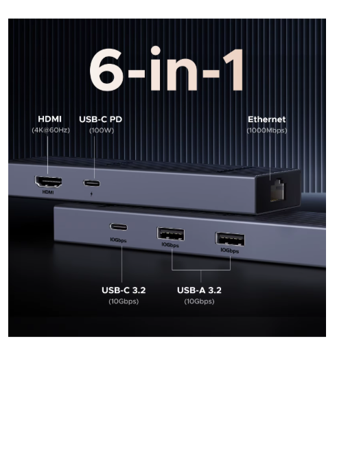 UGREEN HUB USB GRIS BLANC 01